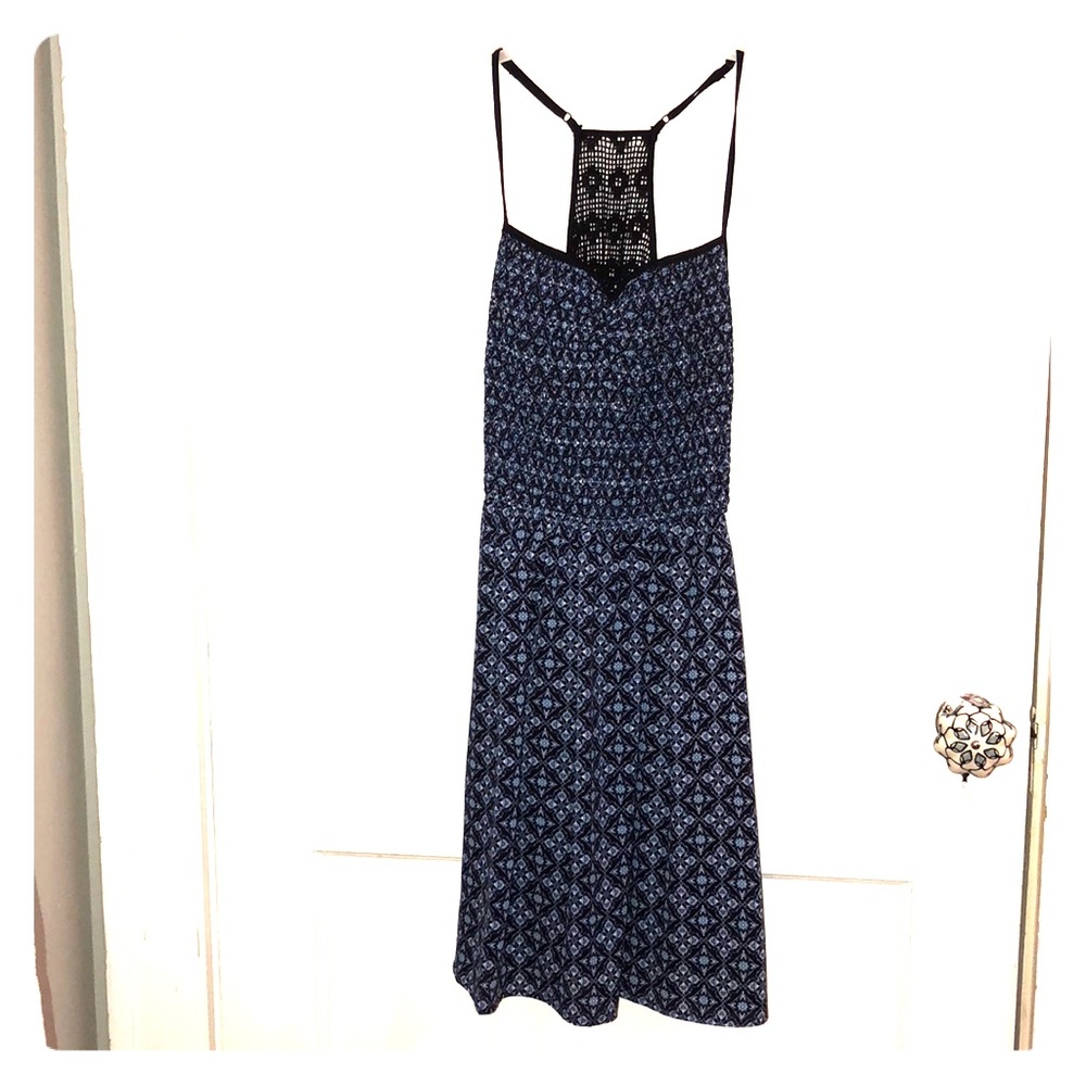 Smocked top mini dress